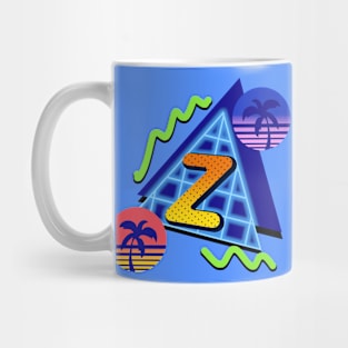 Initial Letter Z - 80s Synth Mug